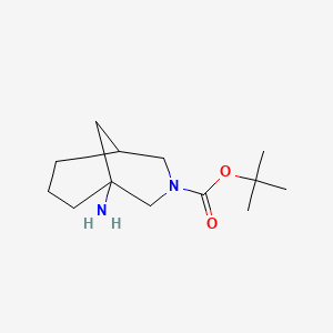 molecular formula C13H24N2O2 B2950042 Tert-butyl 1-amino-3-azabicyclo[3.3.1]nonane-3-carboxylate CAS No. 2445792-86-7