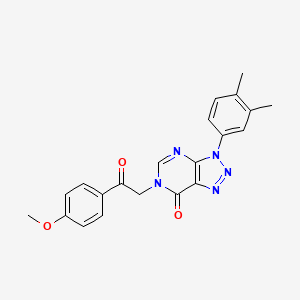 3-(3,4-Dimethylphenyl)-6-[2-(4-methoxyphenyl)-2-oxoethyl]triazolo[4,5-d]pyrimidin-7-one