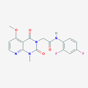 N-(2,4-difluorophenyl)-2-(5-methoxy-1-methyl-2,4-dioxo-1,2-dihydropyrido[2,3-d]pyrimidin-3(4H)-yl)acetamide