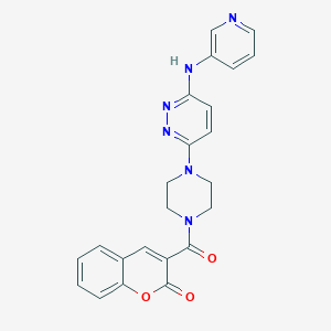 3-(4-(6-(pyridin-3-ylamino)pyridazin-3-yl)piperazine-1-carbonyl)-2H-chromen-2-one