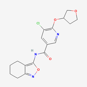 5-chloro-N-(4,5,6,7-tetrahydrobenzo[c]isoxazol-3-yl)-6-((tetrahydrofuran-3-yl)oxy)nicotinamide