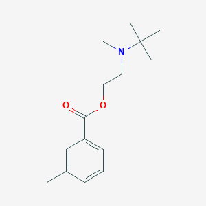 molecular formula C15H23NO2 B295011 2-[Tert-butyl(methyl)amino]ethyl 3-methylbenzoate 