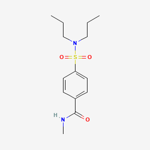 molecular formula C14H22N2O3S B2950110 4-(二丙基磺酰氨基)-N-甲基苯甲酰胺 CAS No. 923135-96-0