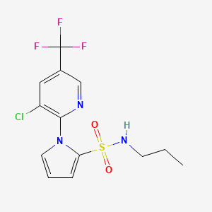 1-[3-chloro-5-(trifluoromethyl)-2-pyridinyl]-N-propyl-1H-pyrrole-2-sulfonamide