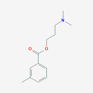 molecular formula C13H19NO2 B295012 3-(Dimethylamino)propyl 3-methylbenzoate 