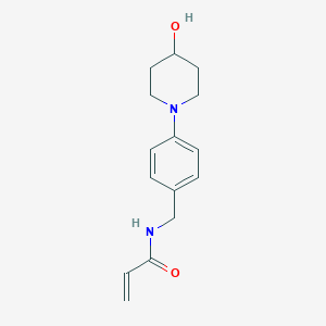 N-[[4-(4-Hydroxypiperidin-1-yl)phenyl]methyl]prop-2-enamide