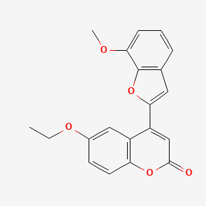 6-ethoxy-4-(7-methoxy-1-benzofuran-2-yl)-2H-chromen-2-one