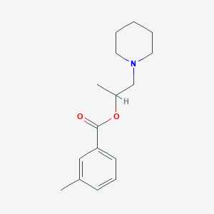 1-Methyl-2-(1-piperidinyl)ethyl 3-methylbenzoate