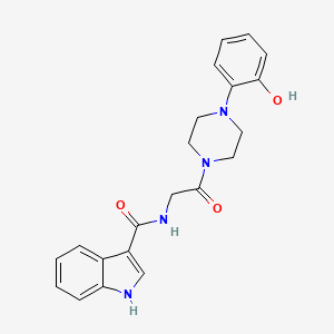 N-(2-(4-(2-hydroxyphenyl)piperazin-1-yl)-2-oxoethyl)-1H-indole-3-carboxamide