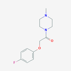 molecular formula C13H17FN2O2 B295015 2-(4-Fluorophenoxy)-1-(4-methylpiperazin-1-yl)ethanone 