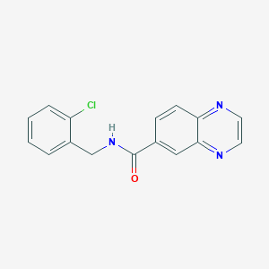 N-[(2-chlorophenyl)methyl]quinoxaline-6-carboxamide
