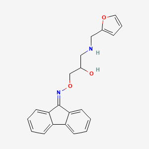 9H-fluoren-9-one O-(3-((furan-2-ylmethyl)amino)-2-hydroxypropyl) oxime