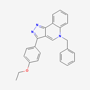 molecular formula C25H21N3O B2950168 5-benzyl-3-(4-ethoxyphenyl)-5H-pyrazolo[4,3-c]quinoline CAS No. 866347-13-9