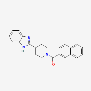 (4-(1H-benzo[d]imidazol-2-yl)piperidin-1-yl)(naphthalen-2-yl)methanone