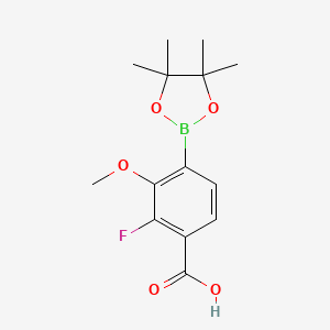 2-Fluoro-3-methoxy-4-(tetramethyl-1,3,2-dioxaborolan-2-yl)benzoic acid