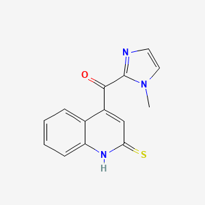 4-(1-methyl-1H-imidazole-2-carbonyl)quinoline-2-thiol