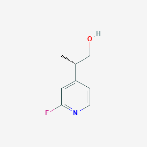 (2S)-2-(2-Fluoropyridin-4-yl)propan-1-ol