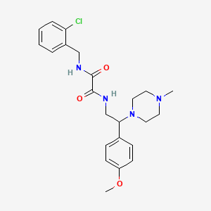 molecular formula C23H29ClN4O3 B2950202 N1-(2-chlorobenzyl)-N2-(2-(4-methoxyphenyl)-2-(4-methylpiperazin-1-yl)ethyl)oxalamide CAS No. 903344-27-4