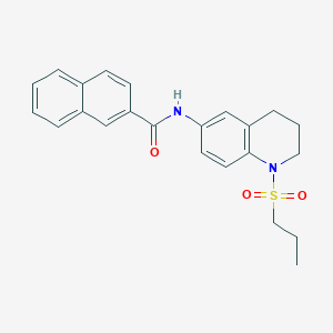 N-(1-(propylsulfonyl)-1,2,3,4-tetrahydroquinolin-6-yl)-2-naphthamide