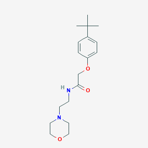 molecular formula C18H28N2O3 B295021 2-(4-tert-butylphenoxy)-N-[2-(4-morpholinyl)ethyl]acetamide 