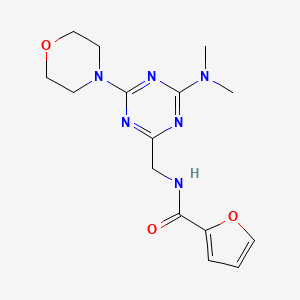 N-((4-(dimethylamino)-6-morpholino-1,3,5-triazin-2-yl)methyl)furan-2-carboxamide