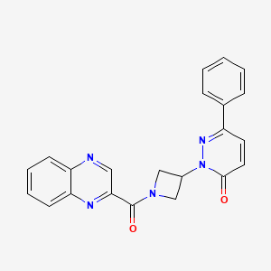 6-Phenyl-2-[1-(quinoxaline-2-carbonyl)azetidin-3-yl]pyridazin-3-one
