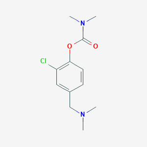 molecular formula C12H17ClN2O2 B295023 2-Chloro-4-[(dimethylamino)methyl]phenyl dimethylcarbamate 