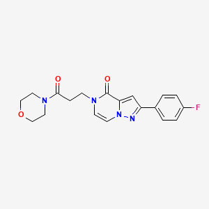 2-(4-fluorophenyl)-5-[3-(morpholin-4-yl)-3-oxopropyl]pyrazolo[1,5-a]pyrazin-4(5H)-one
