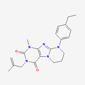 9-(4-ethylphenyl)-1-methyl-3-(2-methylprop-2-enyl)-7,8-dihydro-6H-purino[7,8-a]pyrimidine-2,4-dione