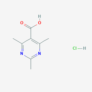 2,4,6-Trimethylpyrimidine-5-carboxylic acid;hydrochloride