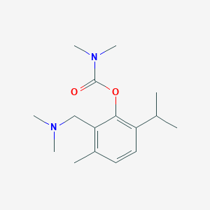 molecular formula C16H26N2O2 B295028 2-[(Dimethylamino)methyl]-3-methyl-6-(propan-2-yl)phenyl dimethylcarbamate 