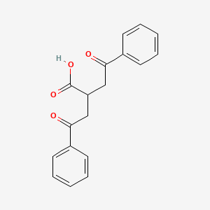 molecular formula C18H16O4 B2950287 4-Oxo-2-(2-oxo-2-phenylethyl)-4-phenylbutanoic acid CAS No. 77953-17-4