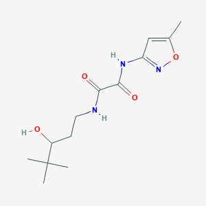 molecular formula C13H21N3O4 B2950290 N1-(3-hydroxy-4,4-dimethylpentyl)-N2-(5-methylisoxazol-3-yl)oxalamide CAS No. 1396886-16-0
