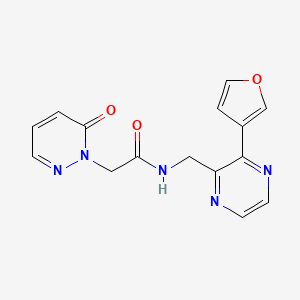 N-((3-(furan-3-yl)pyrazin-2-yl)methyl)-2-(6-oxopyridazin-1(6H)-yl)acetamide
