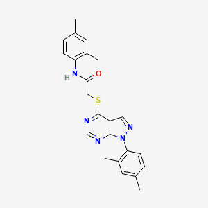 N-(2,4-dimethylphenyl)-2-[1-(2,4-dimethylphenyl)pyrazolo[3,4-d]pyrimidin-4-yl]sulfanylacetamide