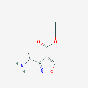 Tert-butyl 3-(1-aminoethyl)-1,2-oxazole-4-carboxylate
