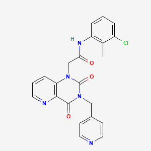 N-(3-chloro-2-methylphenyl)-2-(2,4-dioxo-3-(pyridin-4-ylmethyl)-3,4-dihydropyrido[3,2-d]pyrimidin-1(2H)-yl)acetamide