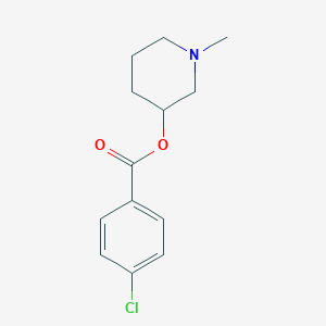 molecular formula C13H16ClNO2 B295033 1-Methyl-3-piperidinyl 4-chlorobenzoate 