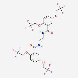 N-(2-{[2,5-bis(2,2,2-trifluoroethoxy)benzoyl]amino}ethyl)-2,5-bis(2,2,2-trifluoroethoxy)benzenecarboxamide