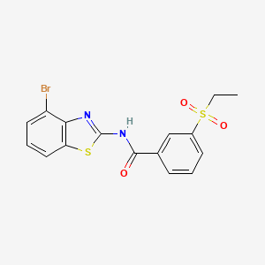 B2950345 N-(4-bromobenzo[d]thiazol-2-yl)-3-(ethylsulfonyl)benzamide CAS No. 886926-44-9