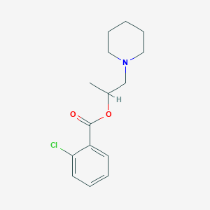 molecular formula C15H20ClNO2 B295036 1-(Piperidin-1-yl)propan-2-yl 2-chlorobenzoate 