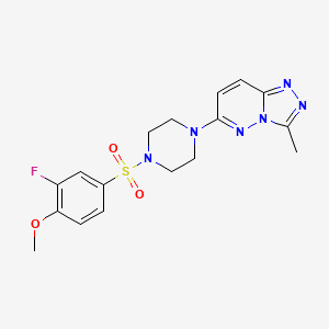 6-(4-((3-Fluoro-4-methoxyphenyl)sulfonyl)piperazin-1-yl)-3-methyl-[1,2,4]triazolo[4,3-b]pyridazine