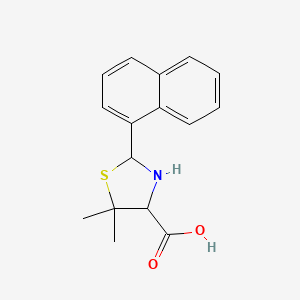 5,5-Dimethyl-2-naphthyl-1,3-thiazolidine-4-carboxylic acid