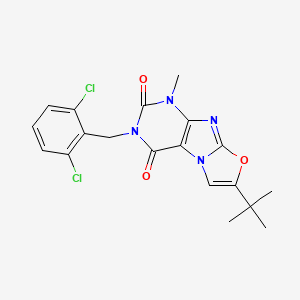 7-(tert-butyl)-3-(2,6-dichlorobenzyl)-1-methyloxazolo[2,3-f]purine-2,4(1H,3H)-dione