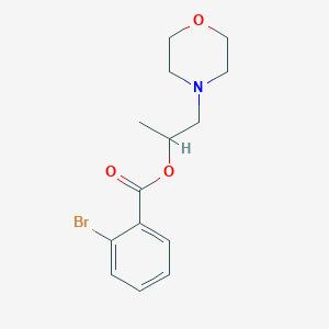 molecular formula C14H18BrNO3 B295039 1-(Morpholin-4-yl)propan-2-yl 2-bromobenzoate 