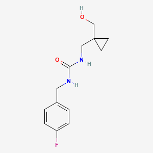 1-(4-Fluorobenzyl)-3-((1-(hydroxymethyl)cyclopropyl)methyl)urea
