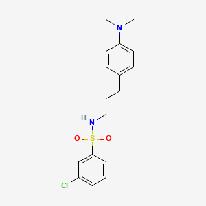 molecular formula C17H21ClN2O2S B2950398 3-chloro-N-(3-(4-(dimethylamino)phenyl)propyl)benzenesulfonamide CAS No. 954064-32-5
