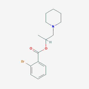 molecular formula C15H20BrNO2 B295040 1-(Piperidin-1-yl)propan-2-yl 2-bromobenzoate 