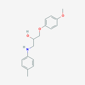 molecular formula C17H21NO3 B2950404 1-(4-Methoxyphenoxy)-3-(p-tolylamino)propan-2-ol CAS No. 765920-74-9