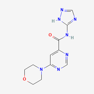 6-morpholino-N-(1H-1,2,4-triazol-5-yl)pyrimidine-4-carboxamide